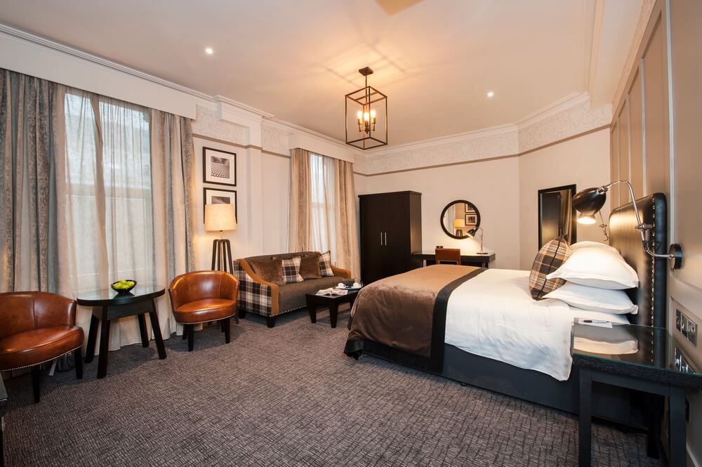 Lifestyle close up of a beautiful room within one of Birminghams premier hotels.